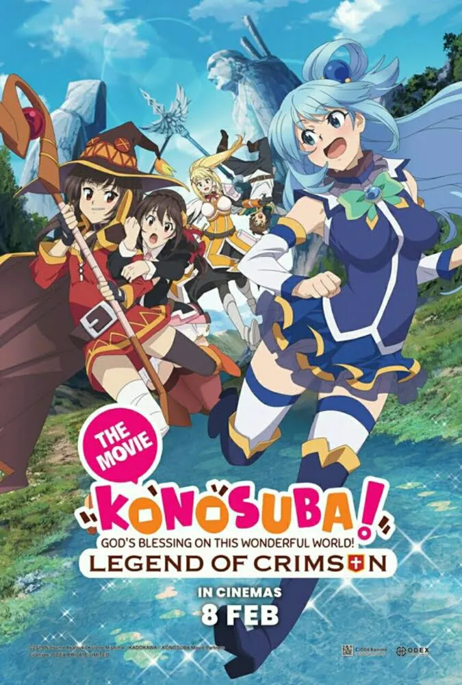 ODEX Ungkap Tanggal Tayang Untuk Film KONOSUBA: Legend of Crimson Di Indonesia