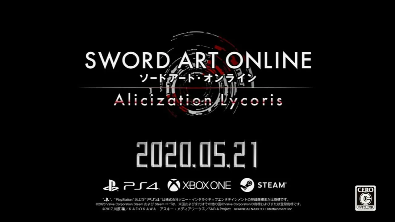 Trailer Dari Game Sword Art Online Alicization Lycoris Pratinjau Cerita dan Gameplay