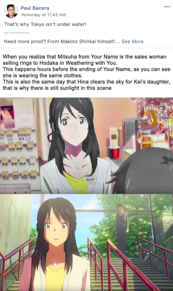 Beredar Teori Bahwa Mitsuha dan Taki Tak Pernah Bertemu Di Akhir Film “Kimi no Na Wa”