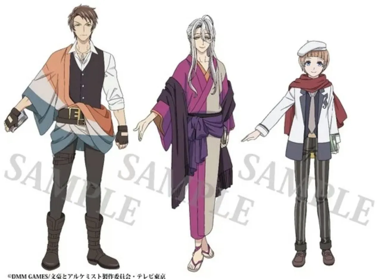 Anime Bungō to Alchemist Ungkap Seiyuu Lainnya dan Tanggal Tayangnya