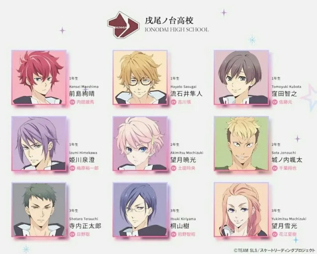 Anime TV Skate-Leading Stars Ungkap Seiyuu & Staf Lainnya, Intro Cerita, Bulan Debut