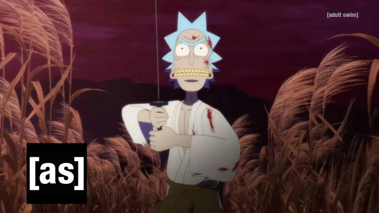 Studio DEEN Memproduksi Animasi Pendek 5 Menit Berjudul 'Samurai & Shogun' untuk Seri Animasi Rick and Morty