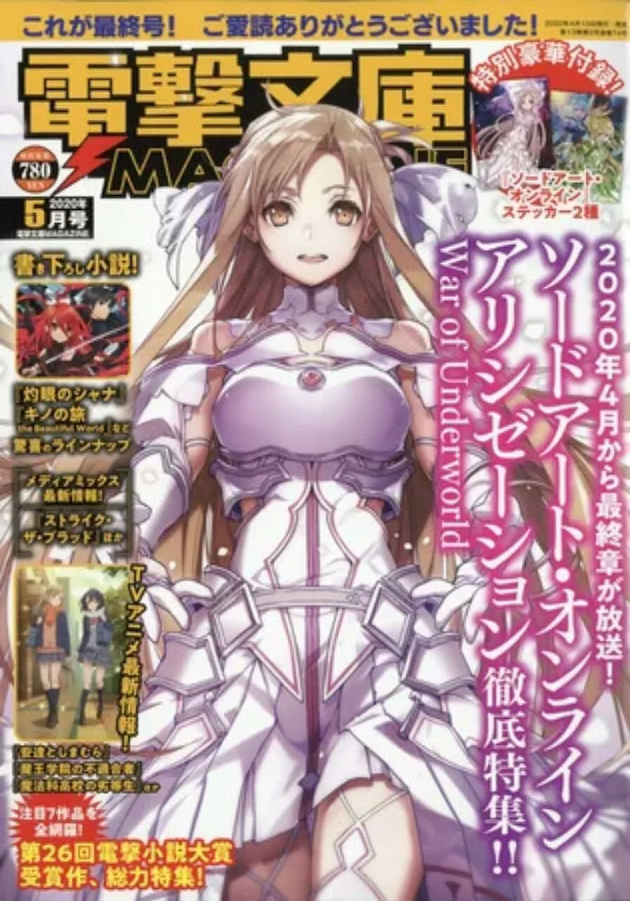 Dengeki Bunko Magazine Berakhir dalam Cetakan Pada Tanggal 10 April