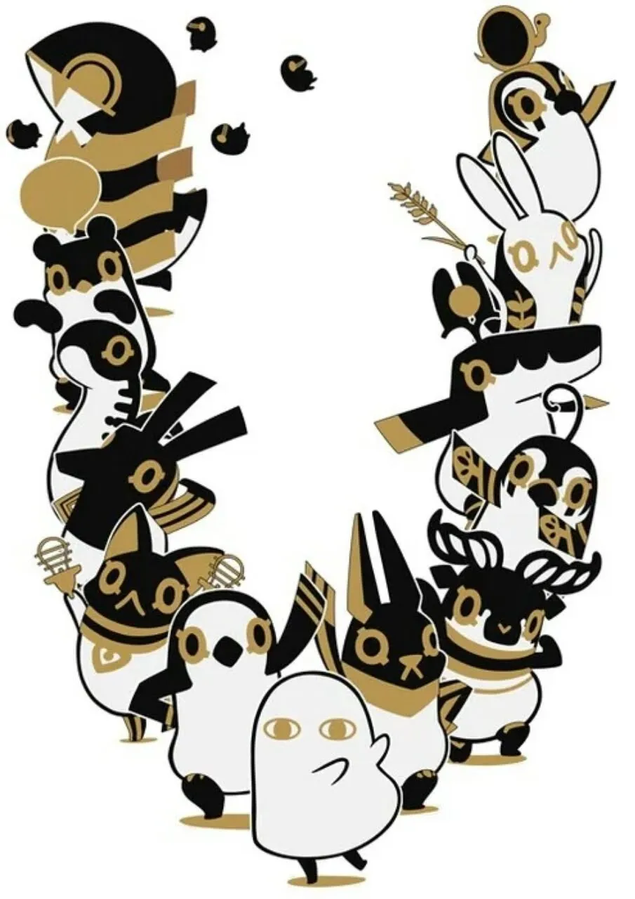 Anime Tōtotsu ni Egypt Kami Mengimajinasikan Ulang Dewa Mesir Sebagai Maskot Imut
