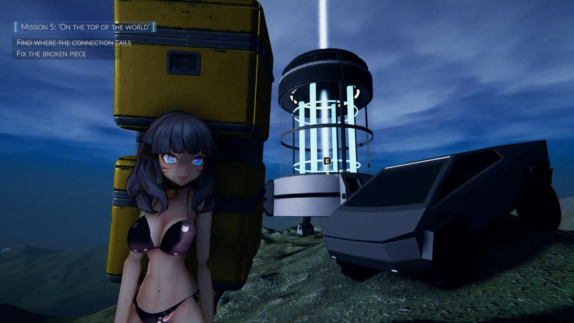 Anime Stranding, Parodi Game Death Stranding Dengan Gadis Anime Seksi