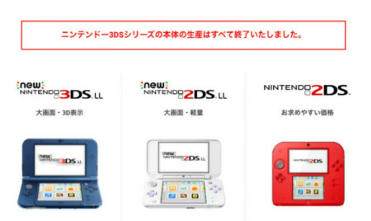 Nintendo Menghentikan Produksi Seri Konsol Genggam 3DS