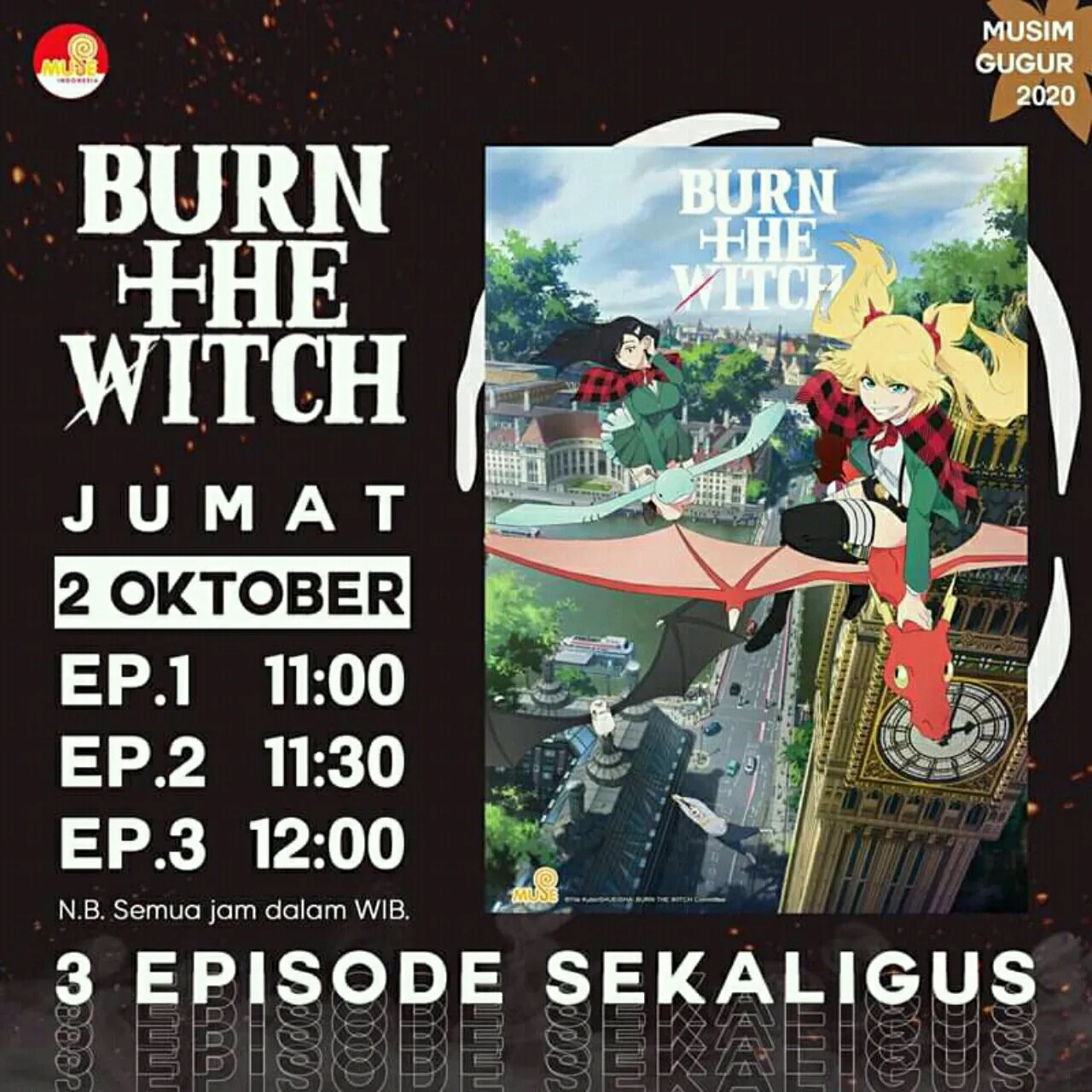 Anime Burn The Witch Akan Ditayangkan oleh Muse Indonesia