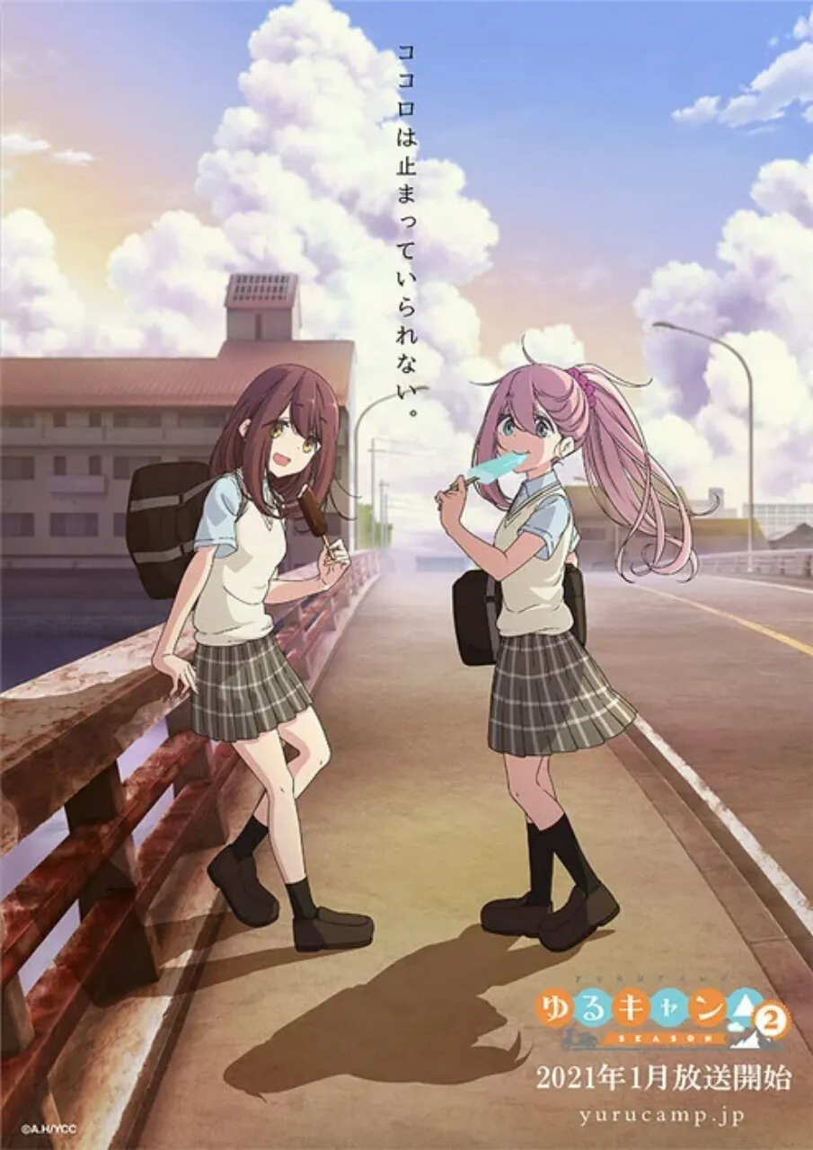 Season Kedua Anime TV Laid-Back Camp Ungkap Visual Baru