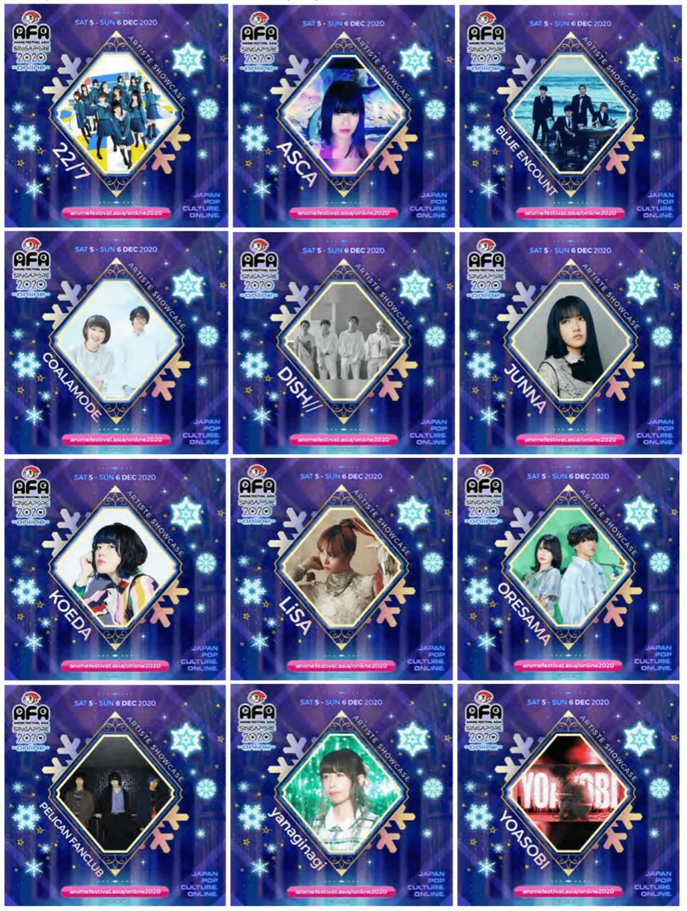Anime Festival Asia - Singapore 2020 LINE UP J-Pop Idol & Puluhan Konten Siap Gempur AFA Fans Dalam Format Online!