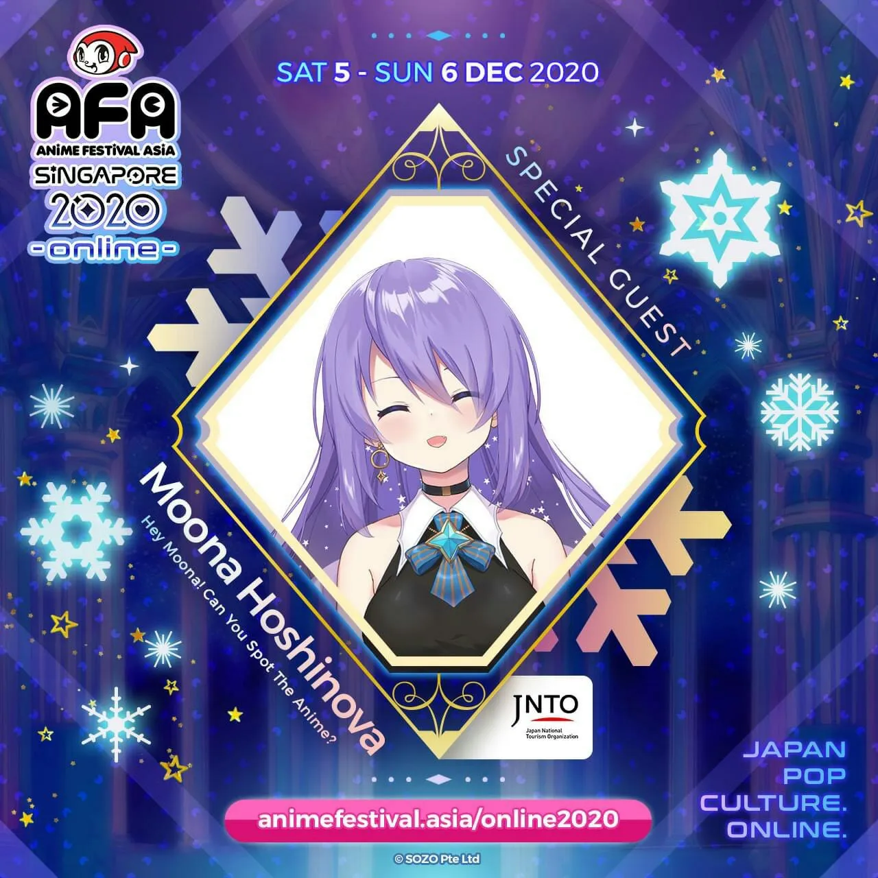 Japan Idol Group 22/7, Moona Hoshinova, Ayaka Ohashi, dan Lebih Banyak Lagi Musisi & Idol Favorit Tampil di Stage Virtual AFA!