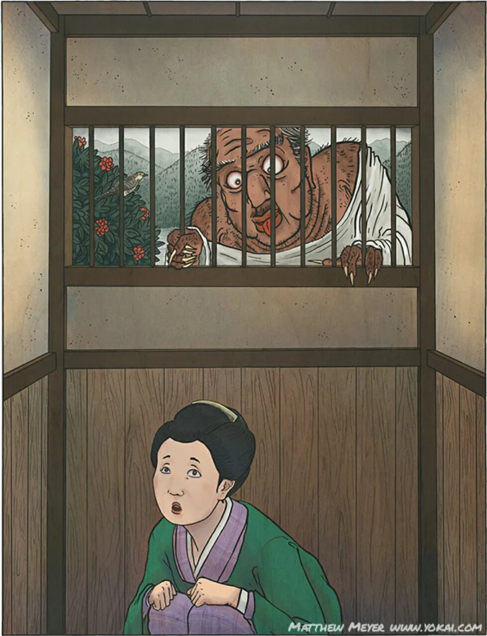 Kanbari Nyūdō, Youkai Botak Pengintip Toilet