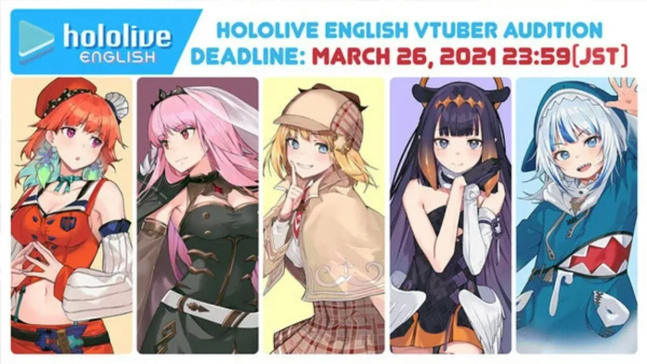 Agensi Virtual YouTuber hololive Mengumumkan Babak Kedua Audisi untuk hololive English