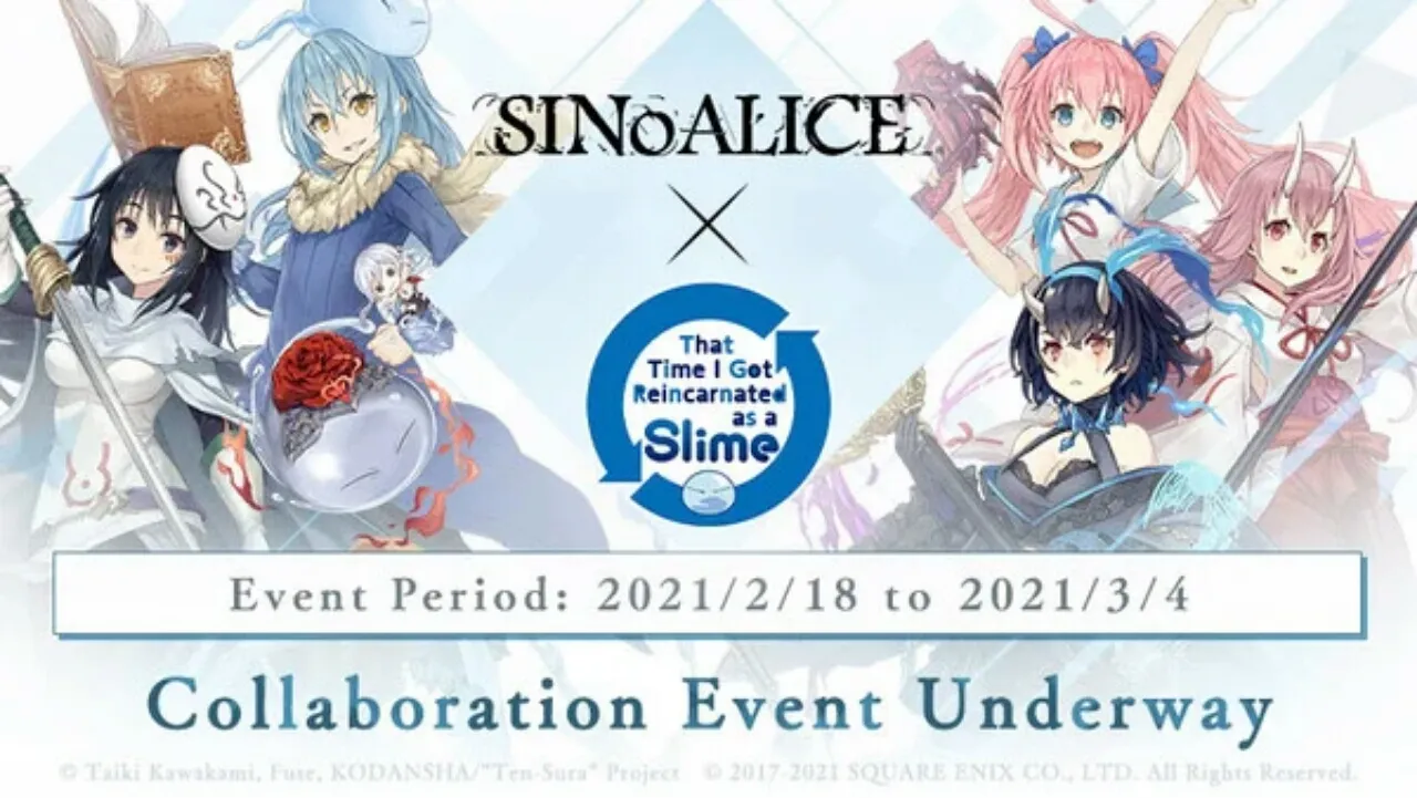 Acara Kolaborasi SINoALICE x That Time I Got Reincarnated as a Slime Telah Diluncurkan dalam Game