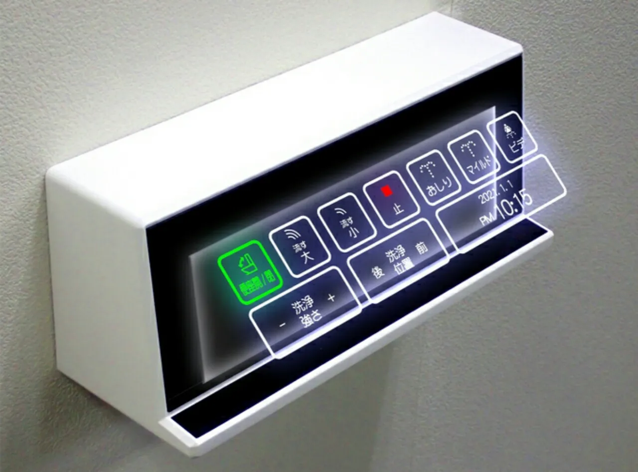 Toilet Jepang Menjadi Lebih Canggih dengan Panel Tombol Melayang Baru