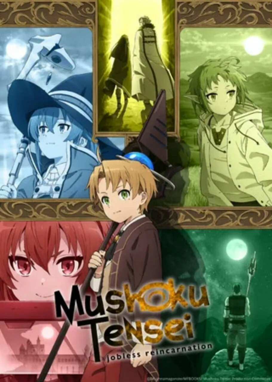 Anime Mushoku Tensei: Jobless Reincarnation Diperankan oleh Kenjiro Tsuda, Yuka Iguchi, Rikiya Koyama, Kengo Kawanishi