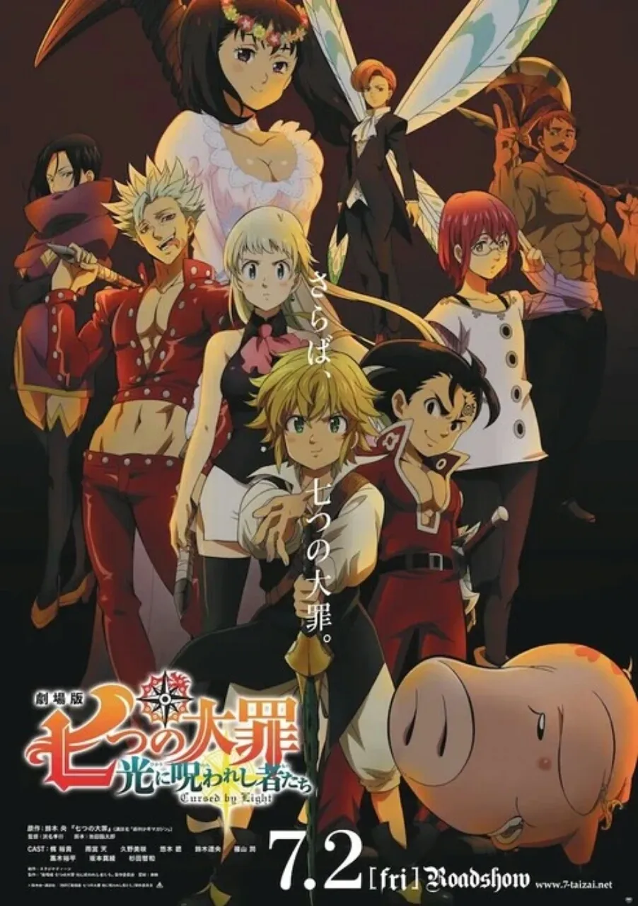 Film Anime Seven Deadly Sins: Cursed By Light Rilis Teaser yang Mengungkap Tanggal Tayangnya