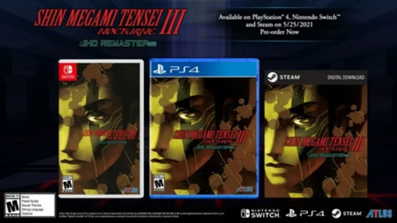 Game Shin Megami Tensei III Nocturne HD Remaster akan Diluncurkan pada Tanggal 25 Mei dengan Rilisan Steam Juga