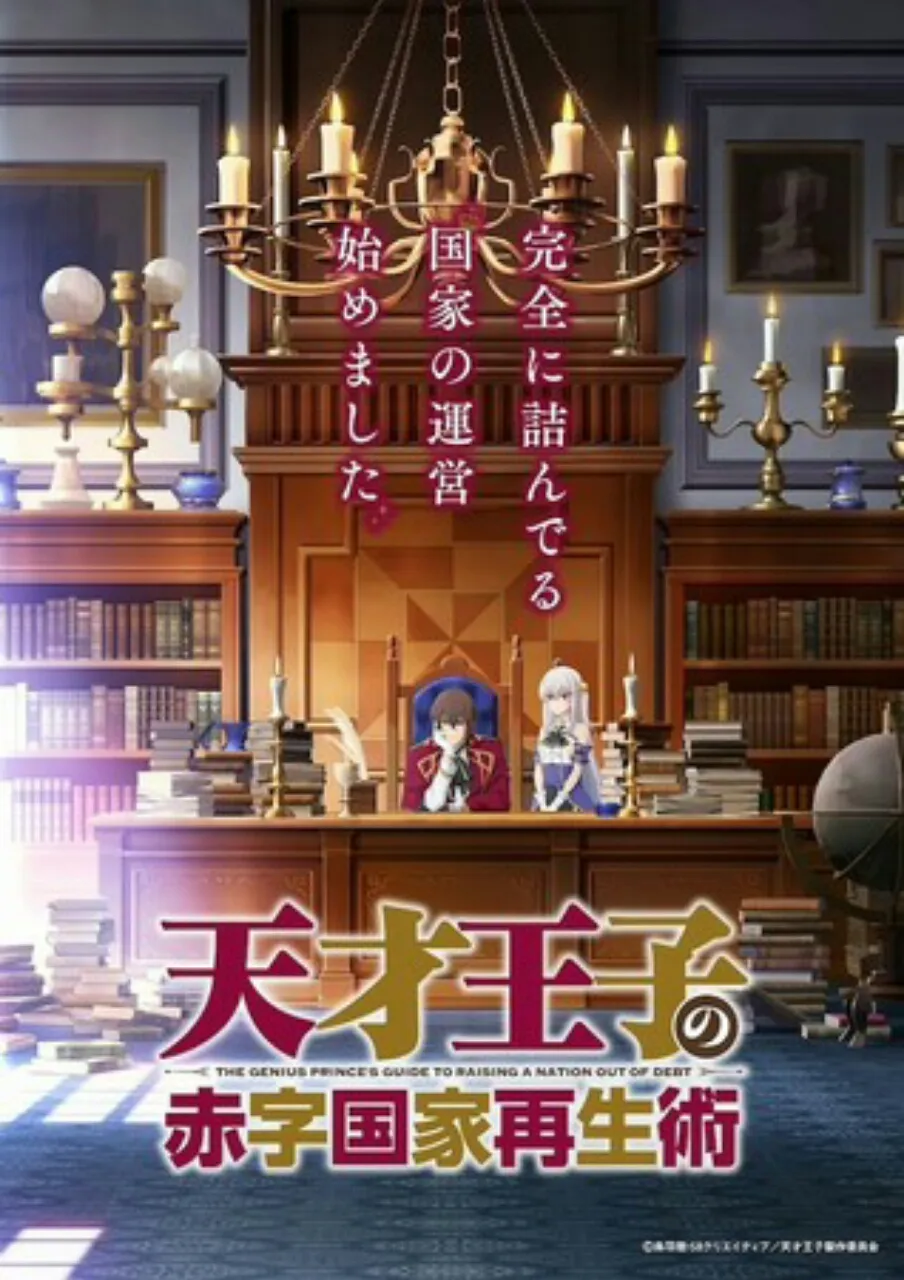 Teaser Anime The Genius Prince's Guide to Raising a Nation Out of Debt Ungkap Staf