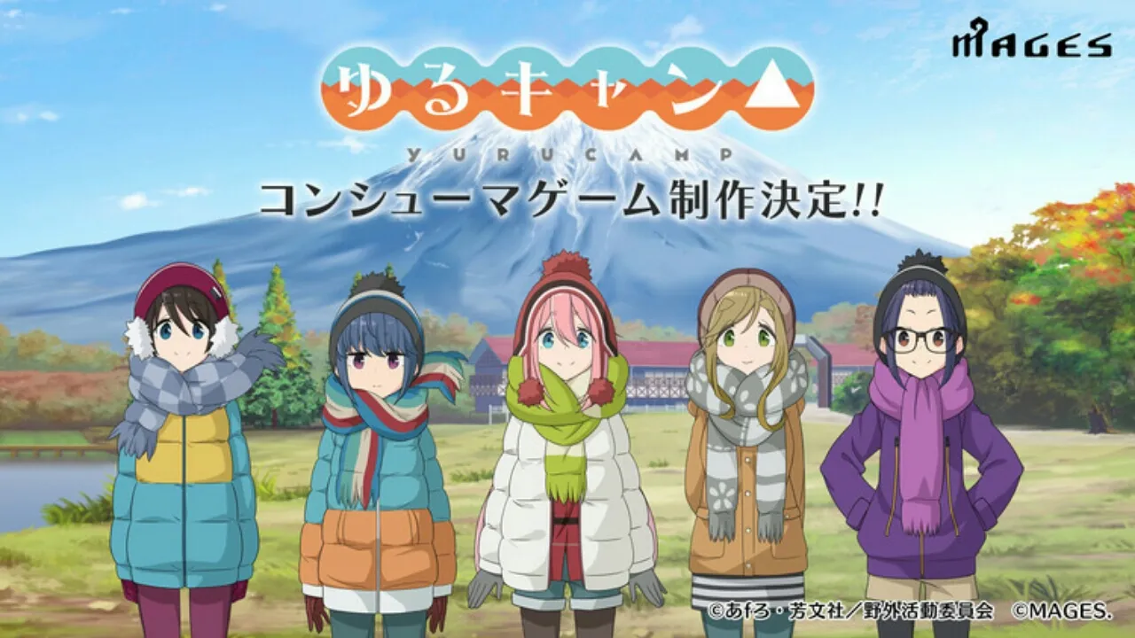 Anime Laid-Back Camp Akan Mendapatkan Game Konsol dengan MAGES.