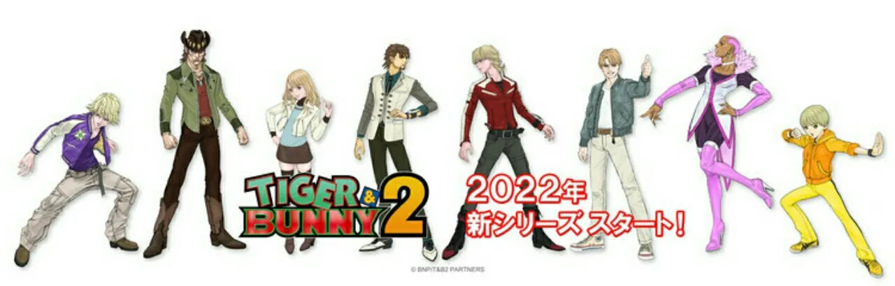 Anime Sekuel Tiger & Bunny 2 Mengungkapkan Desain Karakter Anime dan Setelan Hero Baru