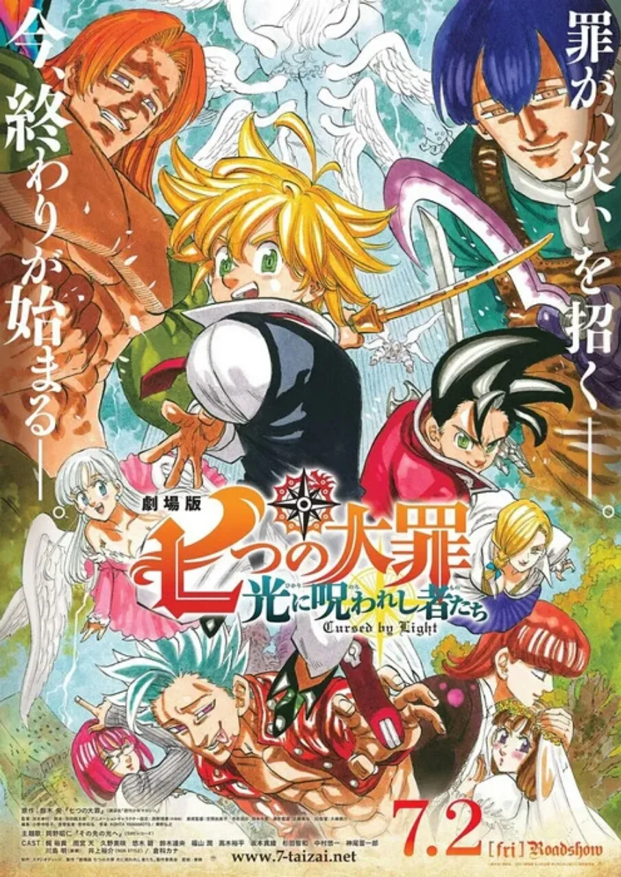 Trailer Lengkap Film Anime The Seven Deadly Sins: Cursed By Light Mengungkapkan Seiyuu Lainnya dan Lagu Tema