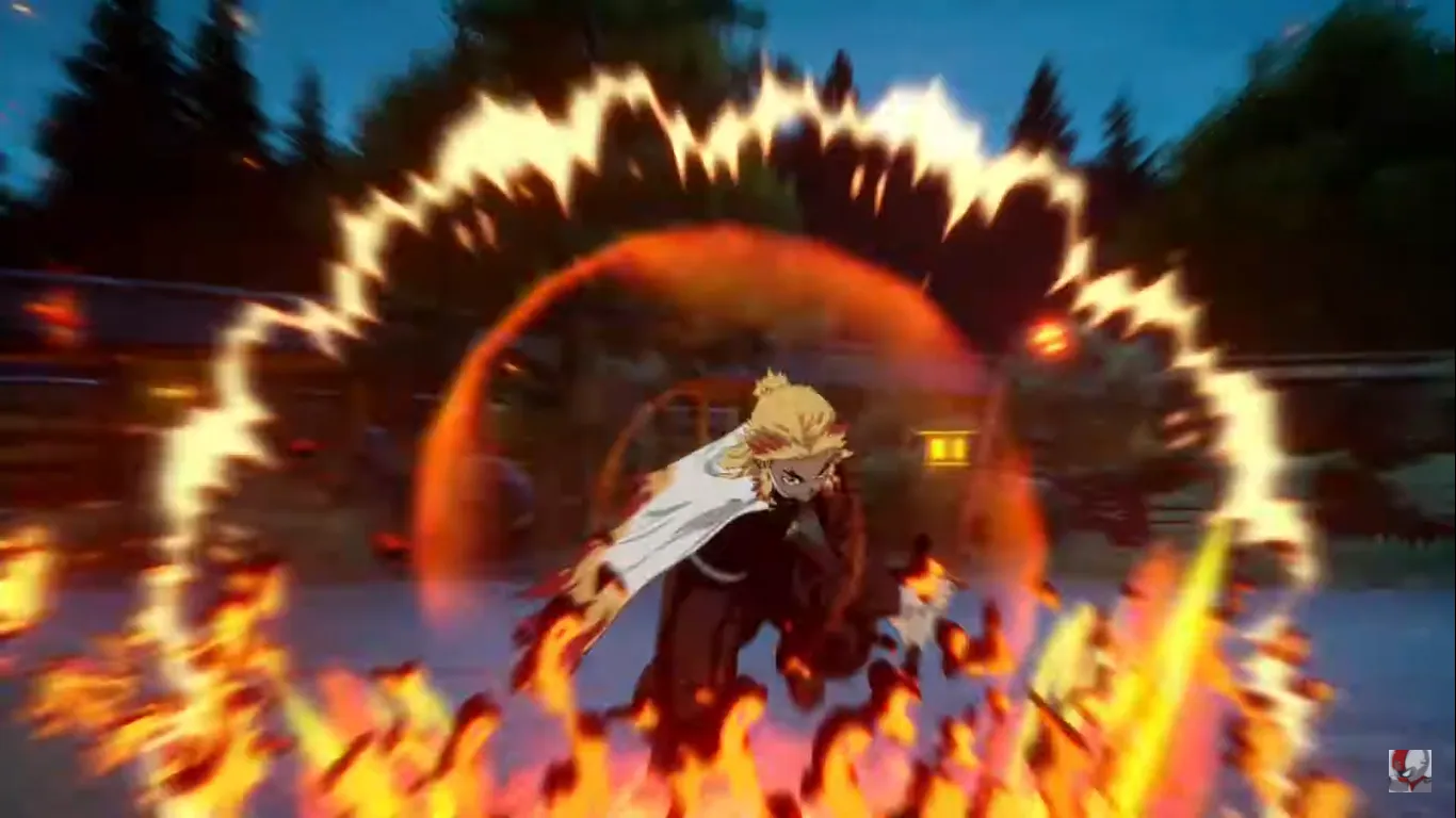 Demon Slayer: “Kimetsu no Yaiba – Hinokami Kepputan” Perlihatkan Gameplay Rengoku Kyojuro