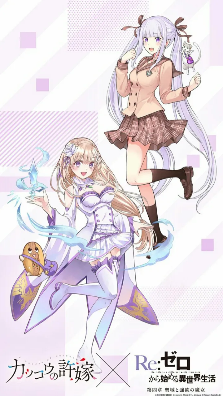 Anime A Couple of Cuckoos Mendatang Mendapatkan Ilustrasi Crossover dengan Re:Zero