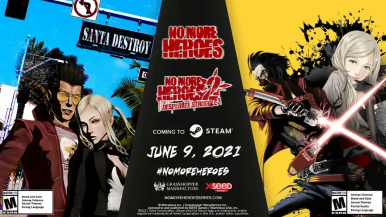 Game No More Heroes dan No More Heroes 2 Akan Dirilis untuk PC via Steam pada Tanggal 9 Juni