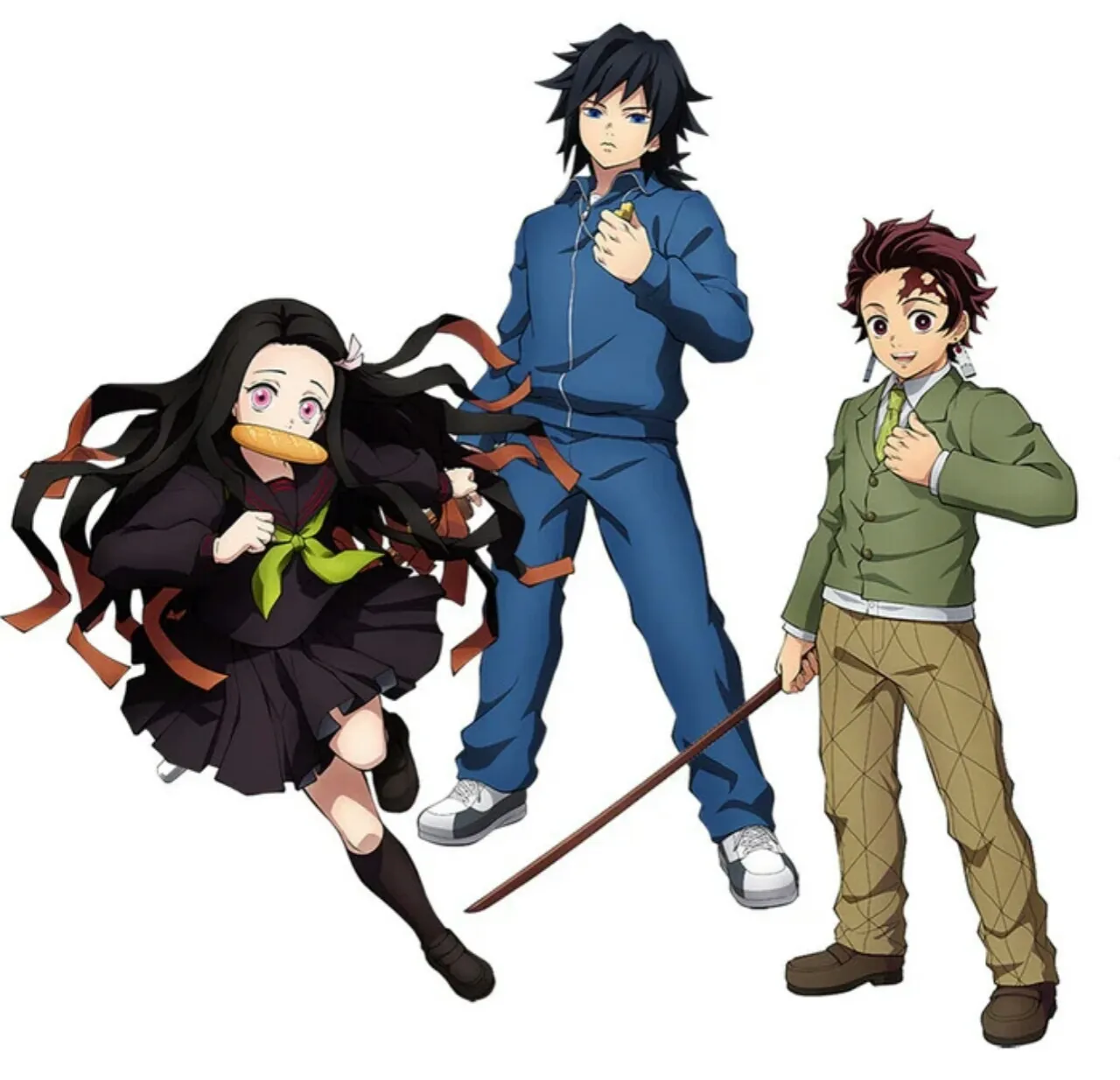 Game Demon Slayer: The Hinokami Chronicles Tambahkan Tanjiro, Nezuko, dan Giyu Tomioka versi 'Kimetsu Gakuen'