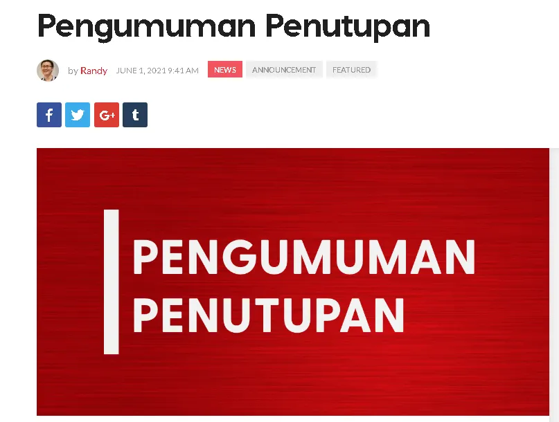 Selamat Jalan, Situs Berita "Jejepangan" Jurnal Otaku Indonesia (JOI) Akan Ditutup