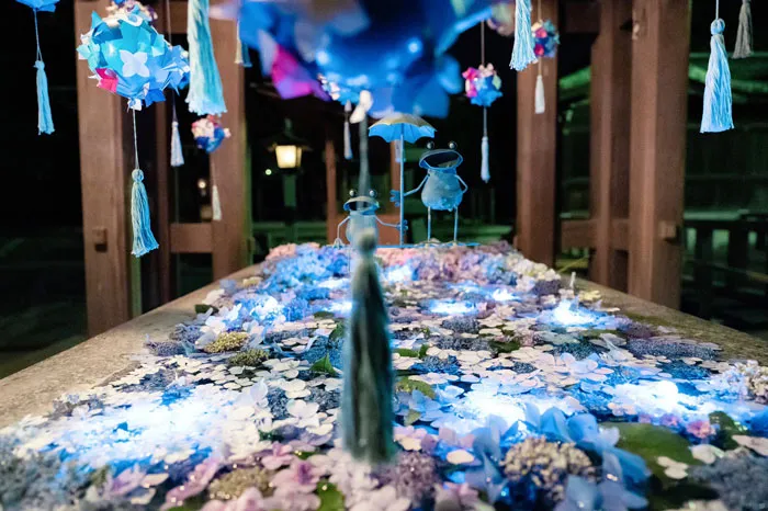 Tangkapan Foto Night Hydrangea yang Diambil Yukari Mitani