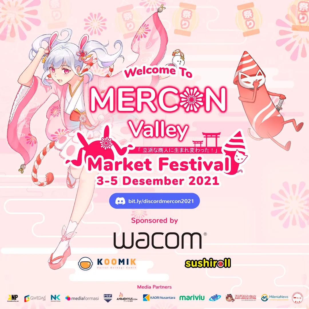 MERCON akan kembali mengadakan Anime/Game Online Convention di penghujung tahun 2021!