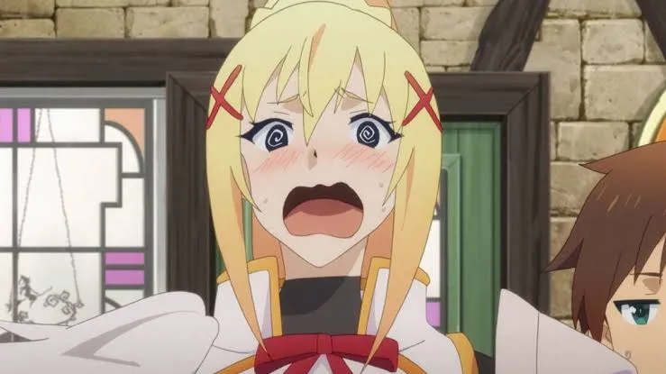 Seseorang Mengukur Oppai Besar Darkness dari KonoSuba!