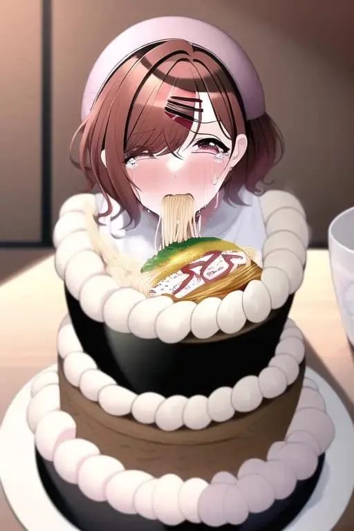 AI Sepertinya Kesulitan Menggambar Waifu Makan Ramen
