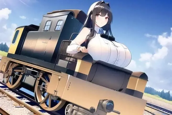 AI Menggambar Waifu Gede dengan Tubuh Setengah Kereta