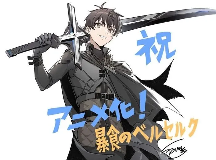 Novel Ringan Berserk of Gluttony Mendapatkan Anime