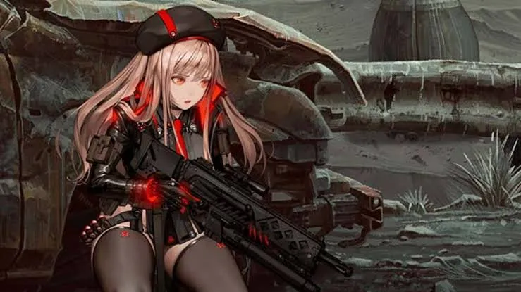 Hane Ame Bercosplay Karakter Rapi dari NIKKE