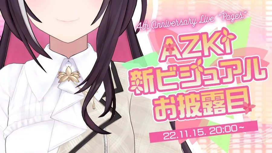 AZKi dari Hololive JP Gen 0 Akan Merilis Pakaian Visual Barunya pada 15 November