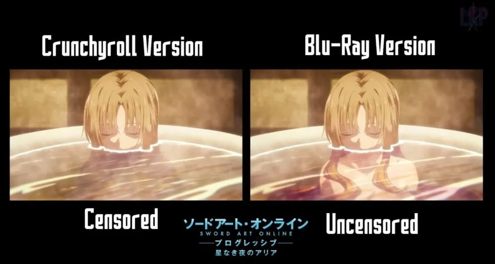 Crunchyroll Menyensor Adegan Mandi Asuna di SAO: Progressive