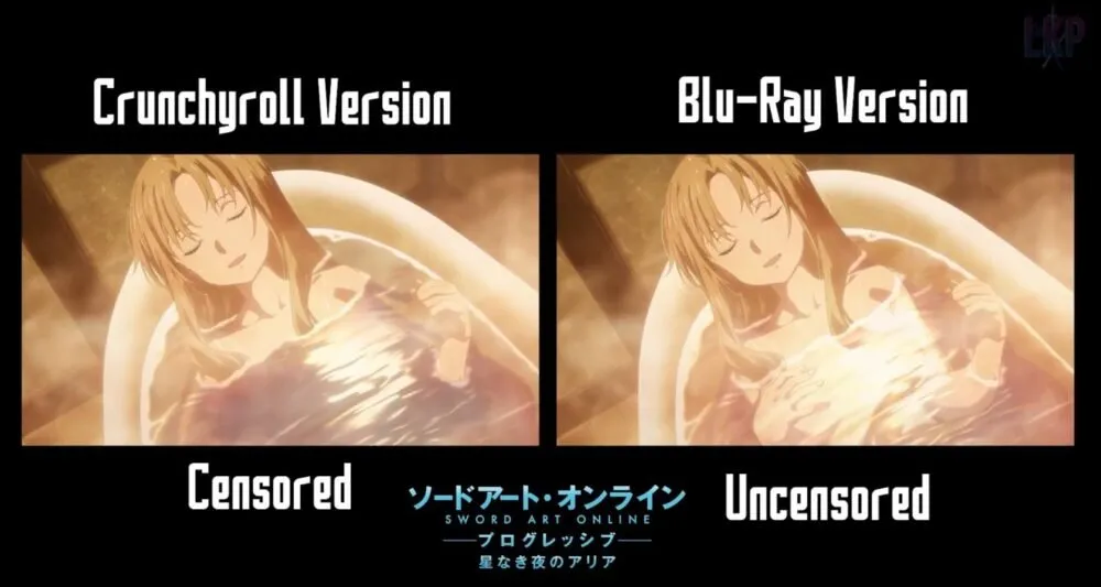 Crunchyroll Menyensor Adegan Mandi Asuna di SAO: Progressive