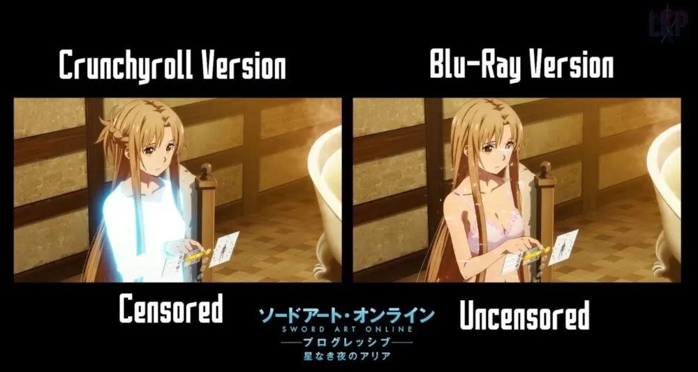 Crunchyroll Menyensor Adegan Mandi Asuna di SAO: Progressive