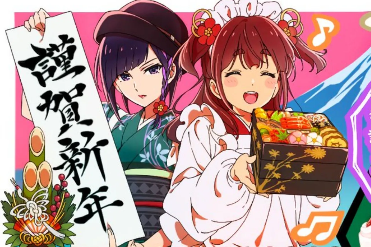 Selamat Tahun Baru dari Dunia Anime Edisi Kunjungan Kuil dan Kimono