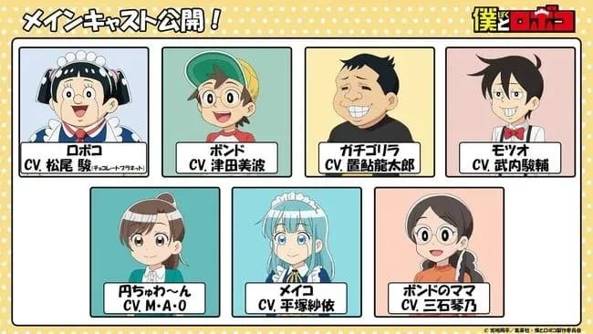 Inori Minase Memerankan Gangly Knees Roboco dalam Anime Boku to Roboko