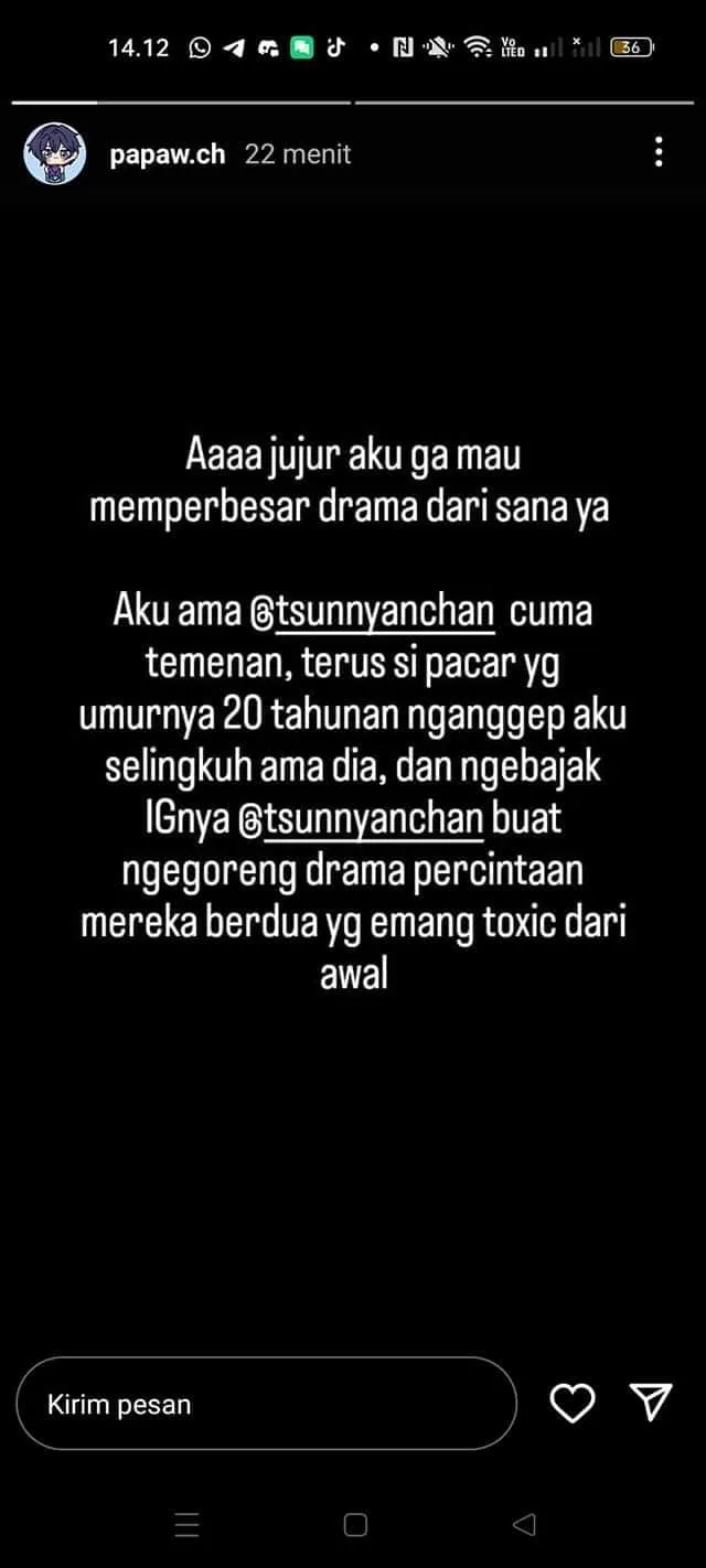 Cosplayer Minor Dituduh Selingkuh Dengan Vtuber Berusia 22 tahun