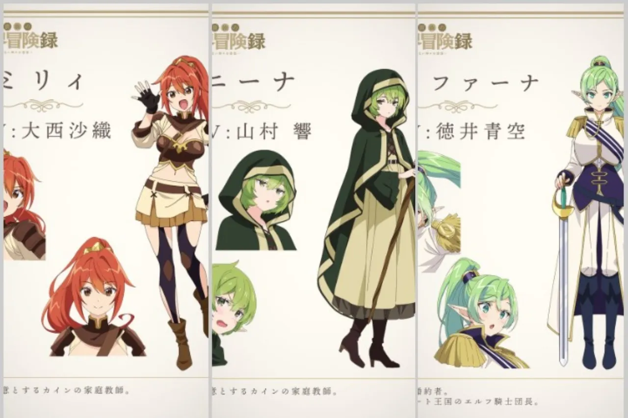 Anime Tensei Kizoku no Isekai Bōken Roku Ungkap Tiga Seiyuu Lainnya