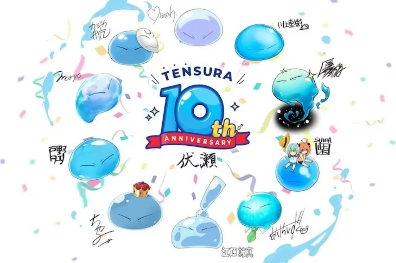 Tensei Shitara Slime Datta Ken Mendapatkan ONA 3 Episode dan Cerita Perayaan Ultah Ke-10 dengan Manga