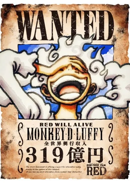 One Piece Film Red Melampaui Howl no Ugoku Shiro sebagai Film Anime Berpendapatan Tertinggi Ke-4 di Dunia dan Ke-5 di Jepang