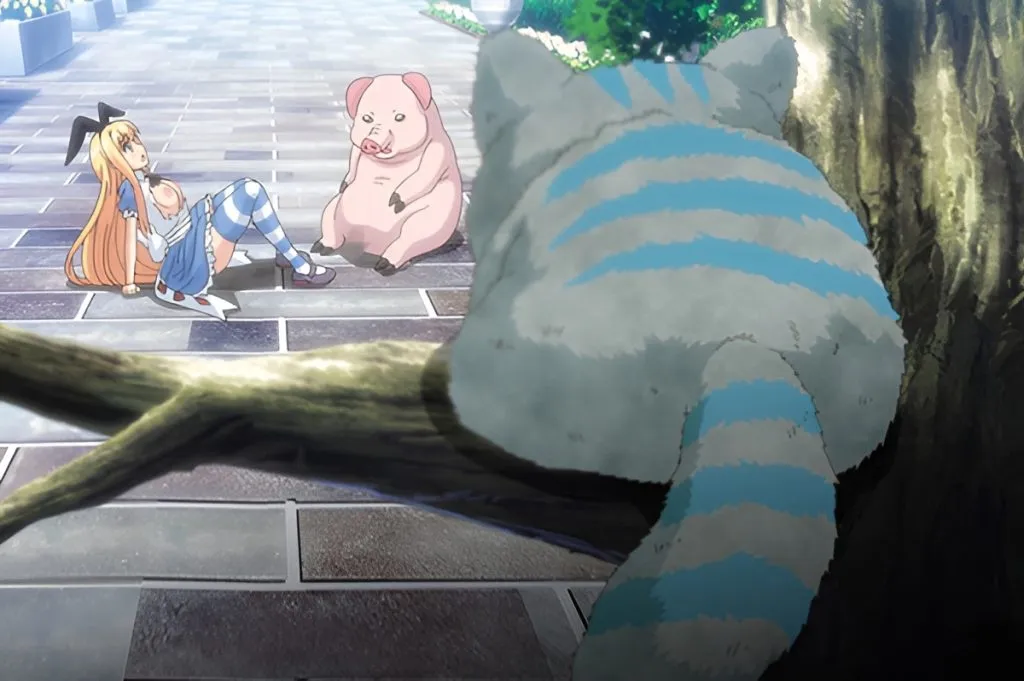 Inilah Gambar Cuplikan Otogibanashi no Onigokko Episode 2: Alice in Wonderland