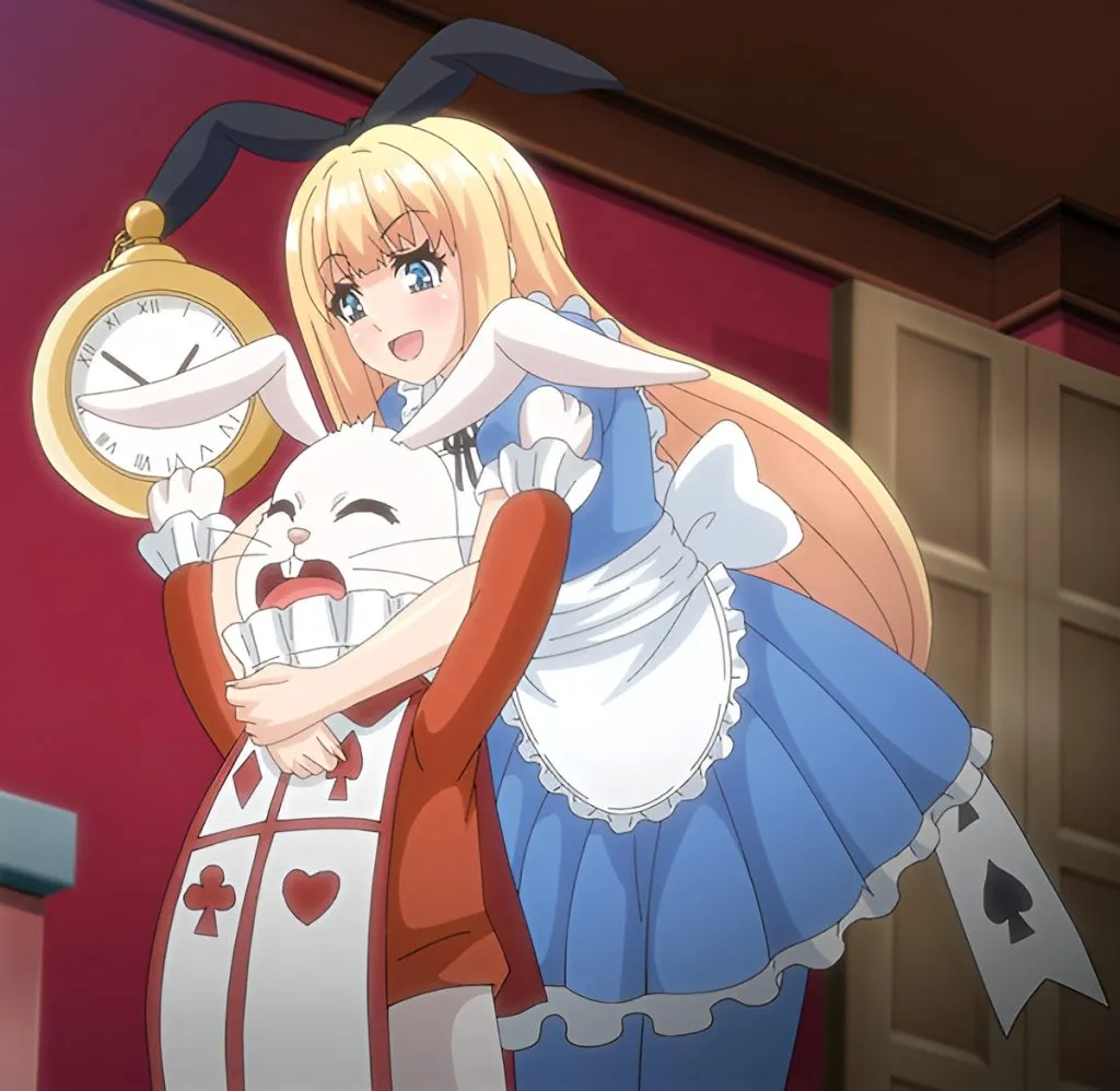 Inilah Gambar Cuplikan Otogibanashi no Onigokko Episode 2: Alice in Wonderland