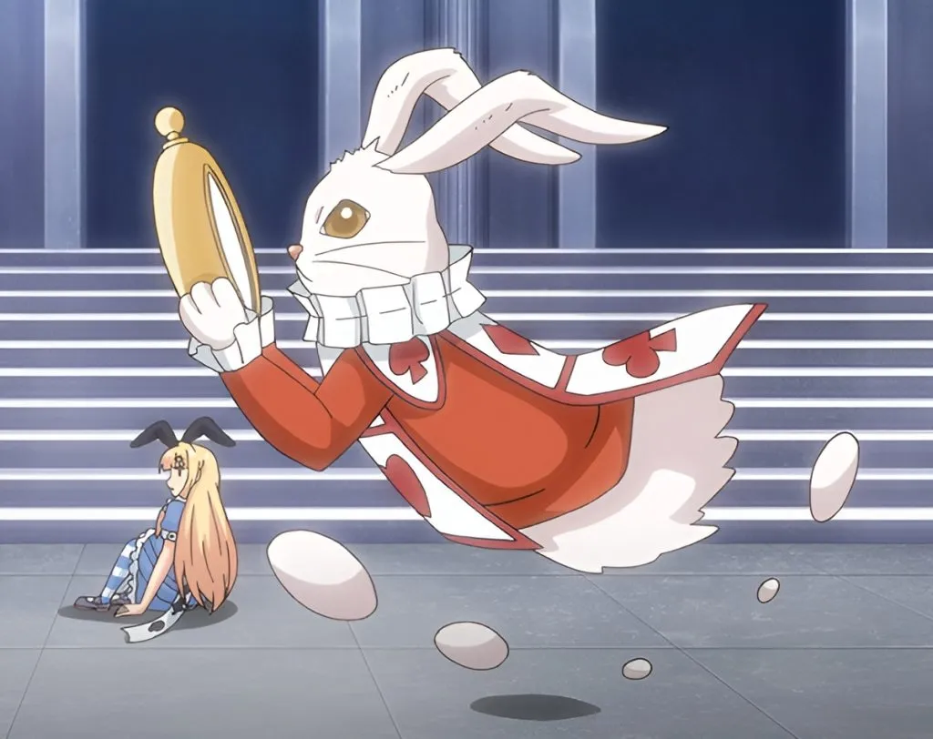 Inilah Gambar Cuplikan Otogibanashi no Onigokko Episode 2: Alice in Wonderland